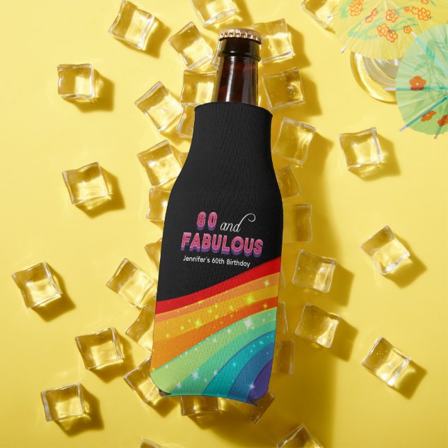 Porta-garrafa 60 e Fabuloso Festa de aniversário Rainbow Persona (Verão in situ)