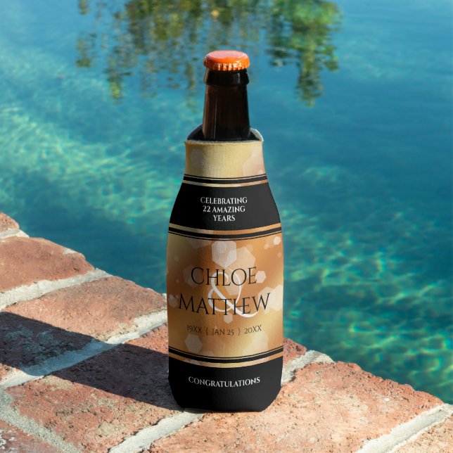 Porta-garrafa 7 22º aniversário do Casamento de Cobre (Piscina in situ)