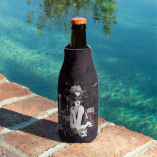 Porta-garrafa A Vampiress Moody Gótica Vampiro Glam Pálida Pel