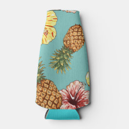 Porta-garrafa Abacaxis e Hibiscus