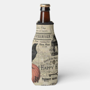 Porta-garrafa Abóbora e corvo modernos do Dia das Bruxas do