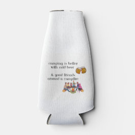 Porta-garrafa Acampamento é melhor com cerveja fria e bons amigo