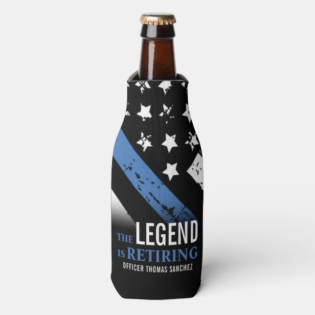 Porta-garrafa Agente de Polícia da Parte de Reforma da Polícia (Frente da Garrafa)