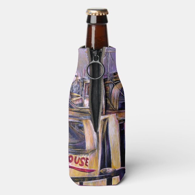 Porta-garrafa Água.nascer Mistério Carne, Israel (traseira da garrafa)