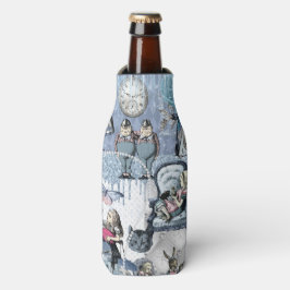 Porta-garrafa Alice Azul de Gelo na Terra Maravilha Elegante