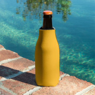 Porta-garrafa Amarelo de Goldenrod Outono Cor Sólida