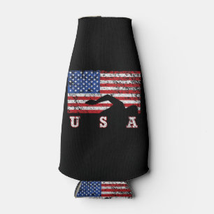 Porta-garrafa American Flag USA Gift Natação Team Premium