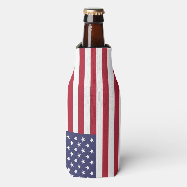 Porta-garrafa American United States USA Flag Bottle Can Cooler (Frente da Garrafa)