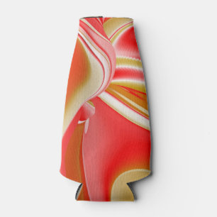 Porta-garrafa Amor e Abstrato 3D Rainbowart Dourado
