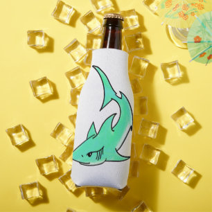 Porta-garrafa animação com sorriso de marta azul-verde-marinheir