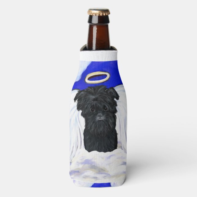 Porta-garrafa Anjo Affenpinscher (Frente da Garrafa)