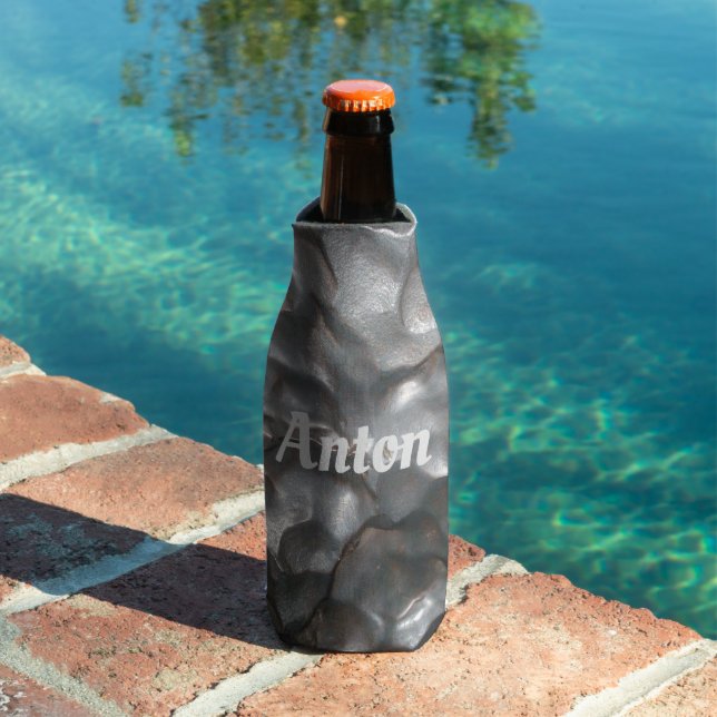 Porta-garrafa "Anton" Nome Em Meteorite Rock, Bottle Cooler (Piscina in situ)