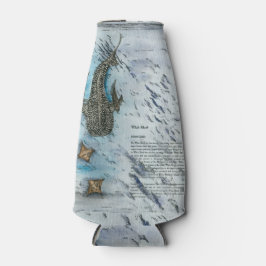 Porta-garrafa Aquarela Graciosa De Tubarão De Baleia Ameaçado De