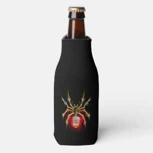 Porta-garrafa Aranha steampunk em preto