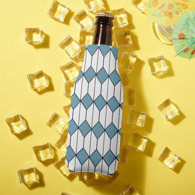 Porta-garrafa Art Deco Diamantes e Hexágonos (Verão in situ)