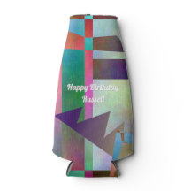 Arte Abstrata com Estencil para Festa de Aniversár