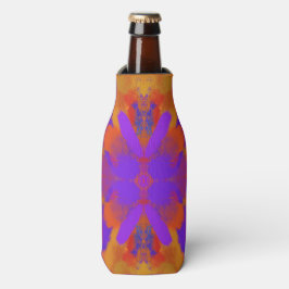 Porta-garrafa Arte Gráfica Abstrata Laranja Roxo E Vermelho Desi