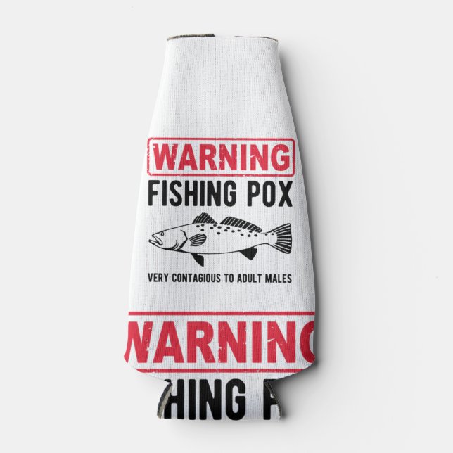 Porta-garrafa Aviso Varíola de Peixe  (Frente)