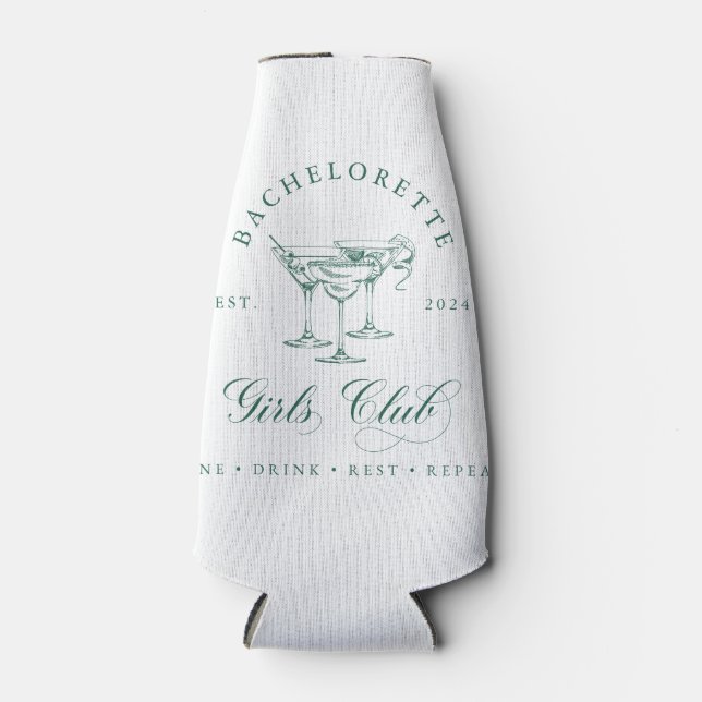 Porta-garrafa Bachelorette Girl's Club Can Cooler (Frente)