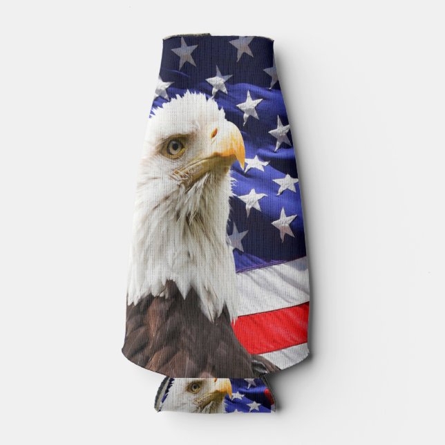 Porta-garrafa Bandeira Bald-Eagle Americana (Frente)