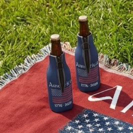 Porta-garrafa Bandeira da América de 1776 a 2026 Aniversário de 