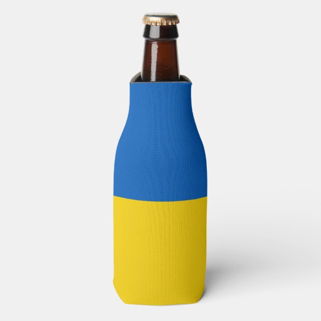 Porta-garrafa Bandeira da Ucrânia (Frente da Garrafa)