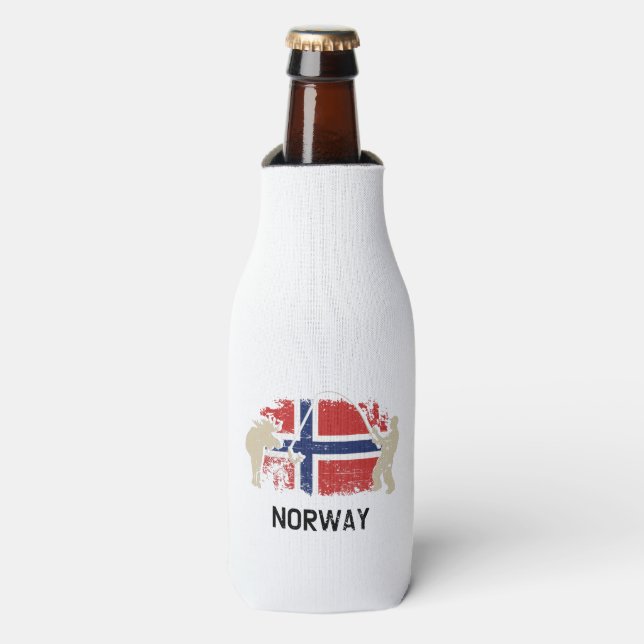 Porta-garrafa Bandeira norueguesa, Noruega (Frente da Garrafa)