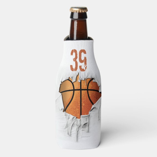 Porta-garrafa Basquetebol rasgado (Frente da Garrafa)