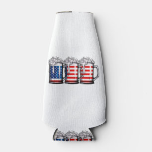 Porta-garrafa Beer American Flag 4 de julho Men Merica Dr.