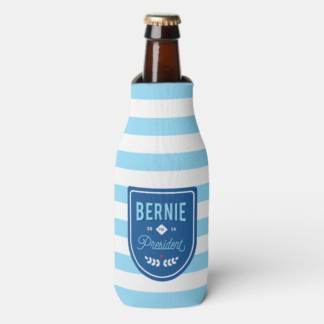 Porta-garrafa Bernie para Presidente (Frente da Garrafa)