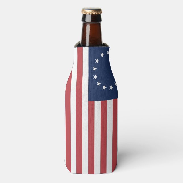 Porta-garrafa Betsy Ross Flag Design Bottle Cooler (Frente da Garrafa)