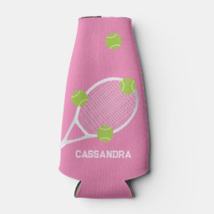Porta-garrafa Bola de Tênis rosa personalizada