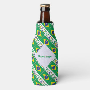 Porta-garrafa Brasil Bandeira Brasileira Revestimento Verde Pers