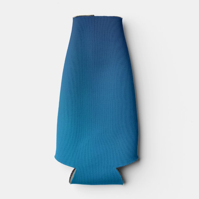 Porta-garrafa Brilho Azul Profundo Subaquático (Frente)