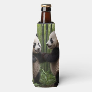 Porta-garrafa Brincadeiras: Bebês Pandas Brincam na Floresta
