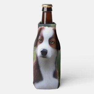Porta-garrafa Bruce O Bordo Collie Puppy, Frasco Cooler