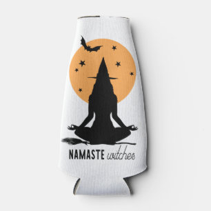 Porta-garrafa Bruxa Contemporânea de Halloween