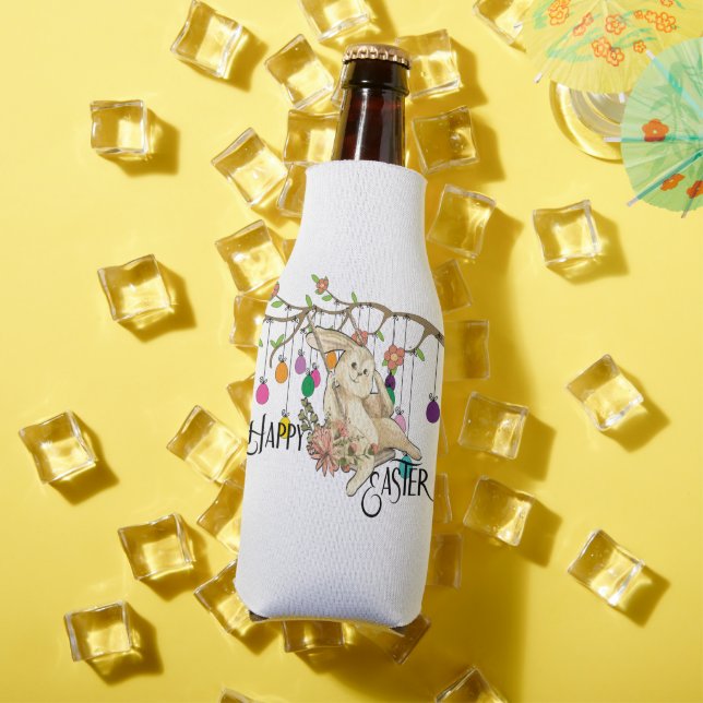 Porta-garrafa Bunny comemora o dia da Páscoa (Verão in situ)