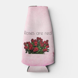 Porta-garrafa Buquê de rosas vermelhas