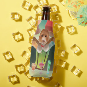 Porta-garrafa Cachorro de Bartending no Bar Retroativo