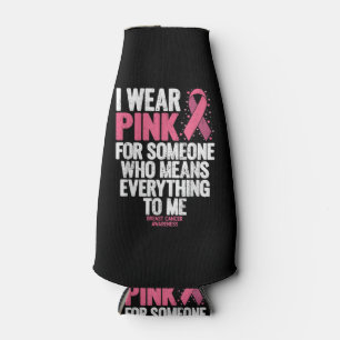 Porta-garrafa Camisas de sensibilização do Cancer para o seio fa