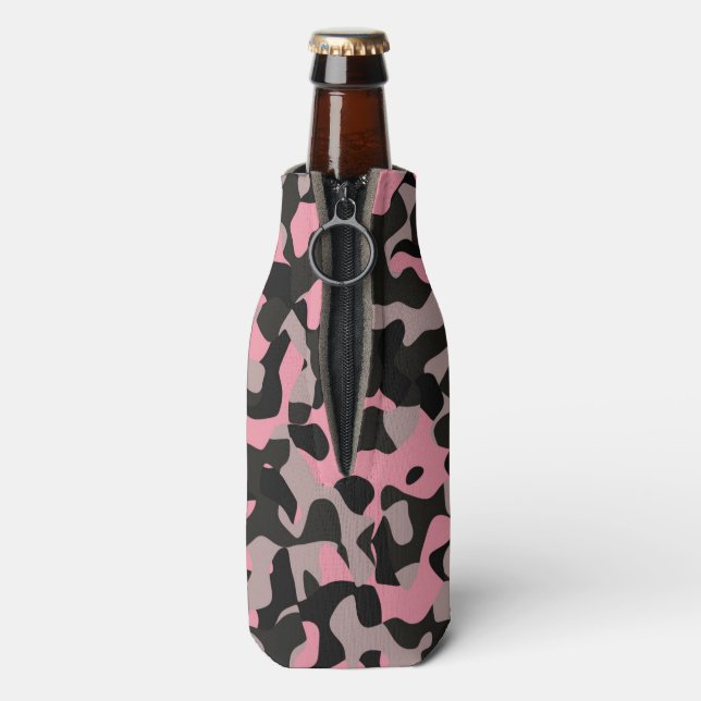 Porta-garrafa Camuflagem Rosa   (traseira da garrafa)