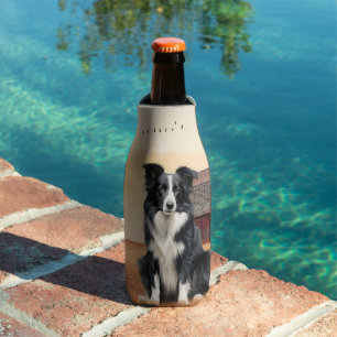 Porta-garrafa Cão Border Collie País Ocidental Celeiro Vermelho