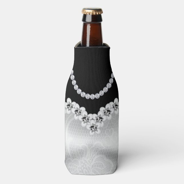 Porta-garrafa Casamento - Black Tie Affair - Bottle Cooler (Frente da Garrafa)