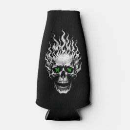 Porta-garrafa Caveira Flamejante Personalizada