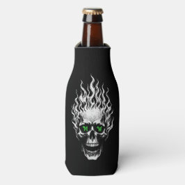 Porta-garrafa Caveira Flamejante Personalizada