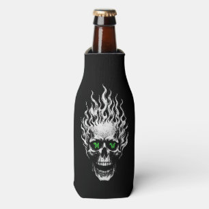Porta-garrafa Caveira Flamejante Personalizada