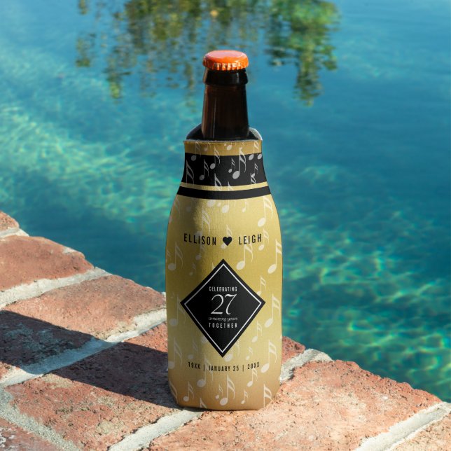 Porta-garrafa Celebração do 27º aniversário do Casamento Musical (Piscina in situ)