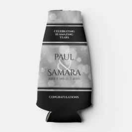 Porta-garrafa Celebração do Aniversário de Casamento de 10 Tin