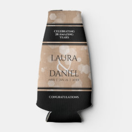 Porta-garrafa Celebração do Aniversário do Casamento Linen 28